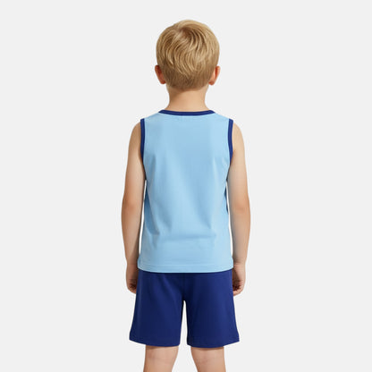 Conjunto T-Shirt e Calções Patrulha Pata sem mangas