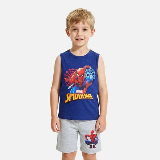 Conjunto T-Shirt e Calções Spiderman sem mangas