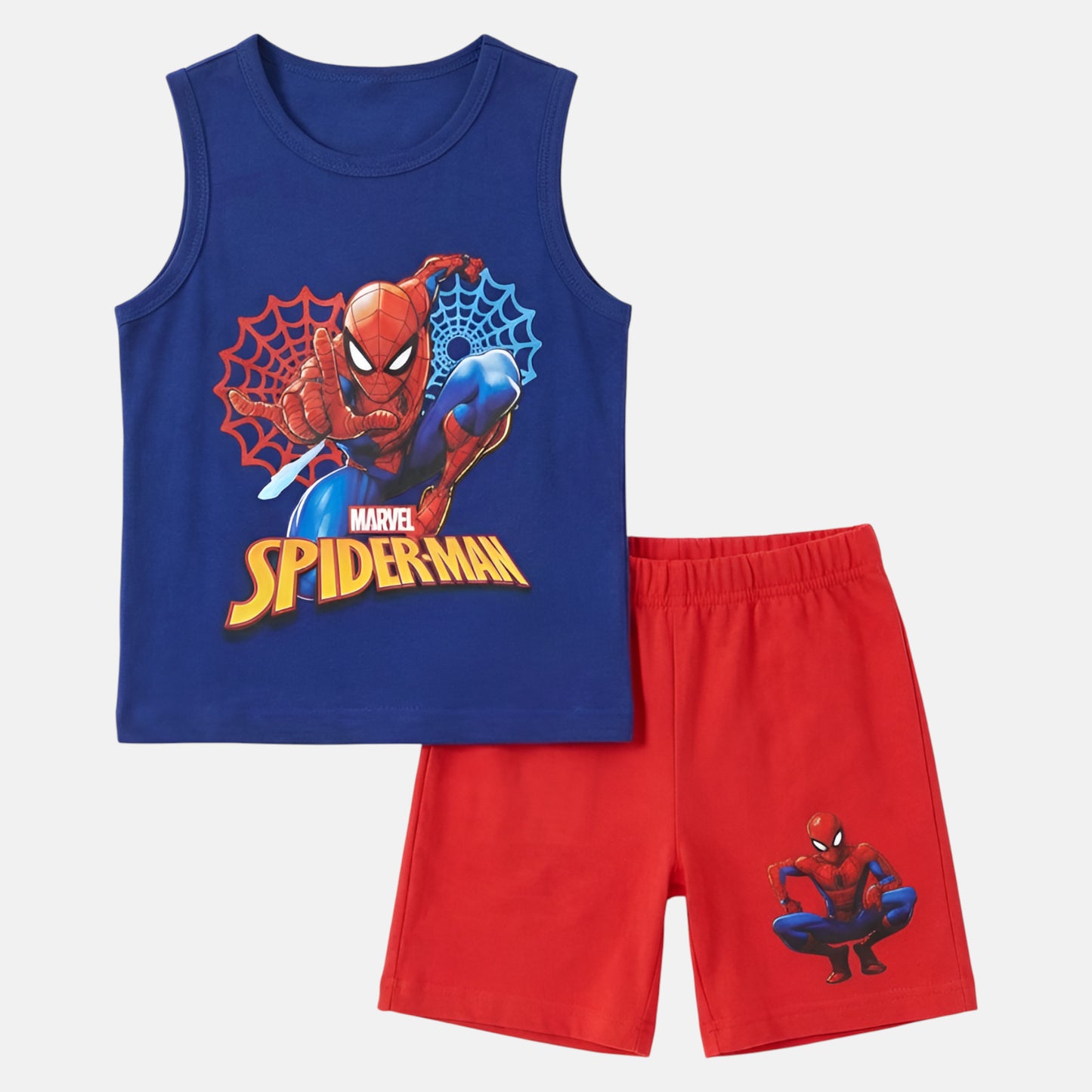 Conjunto T-Shirt e Calções Spiderman sem mangas
