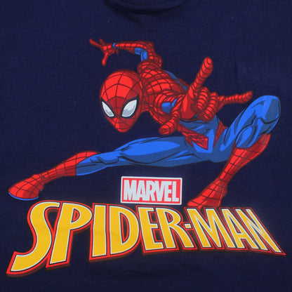 T-shirt manga curta Spiderman azul/vermelho
