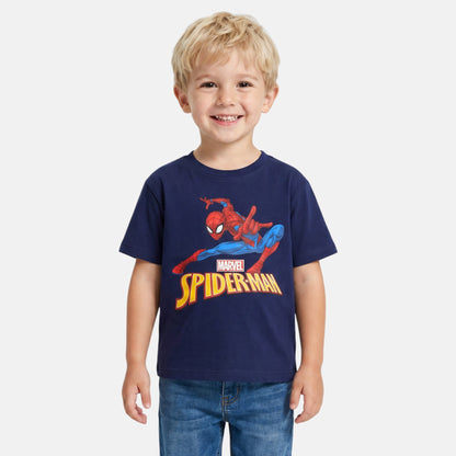 T-shirt manga curta Spiderman azul/vermelho