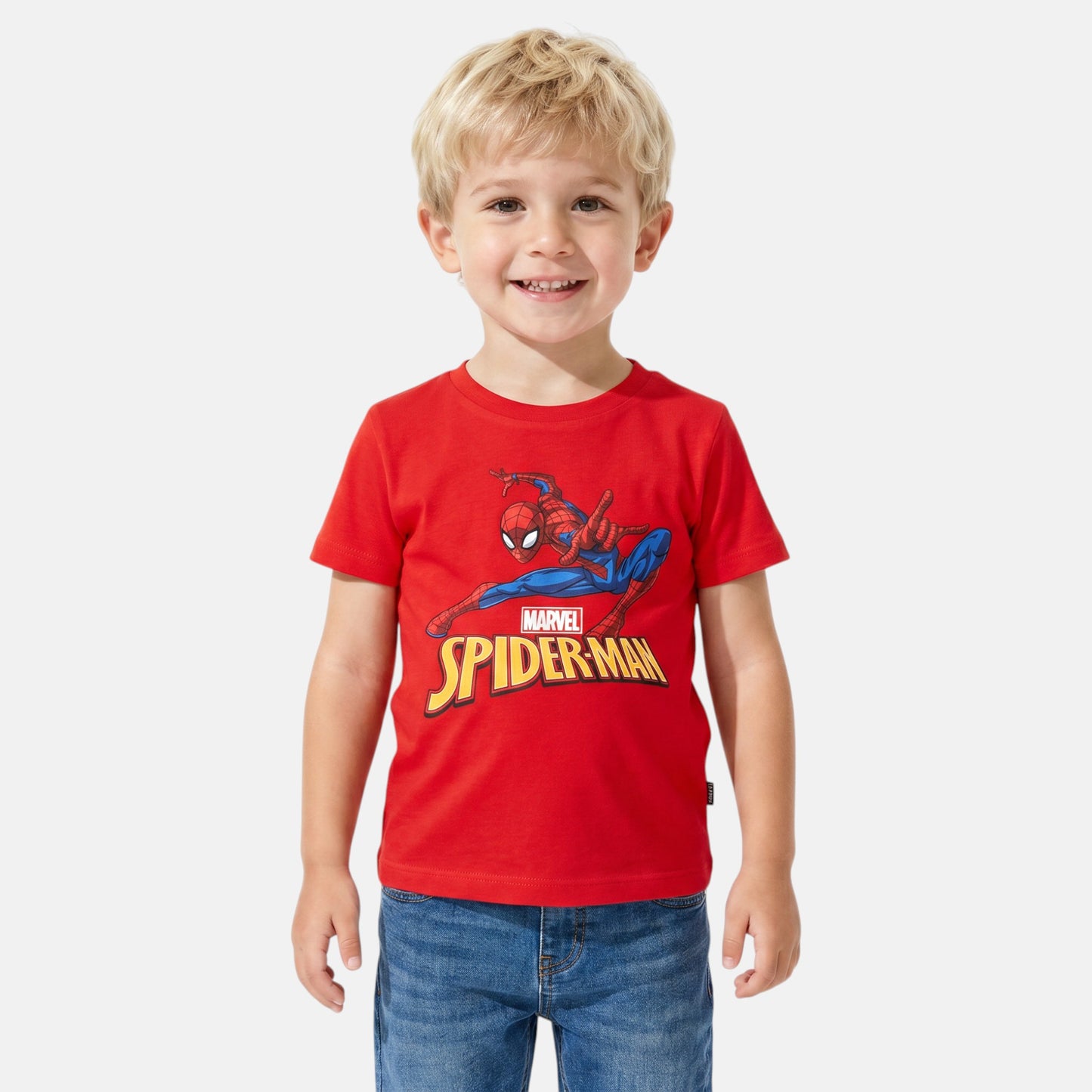 T-shirt manga curta Spiderman azul/vermelho