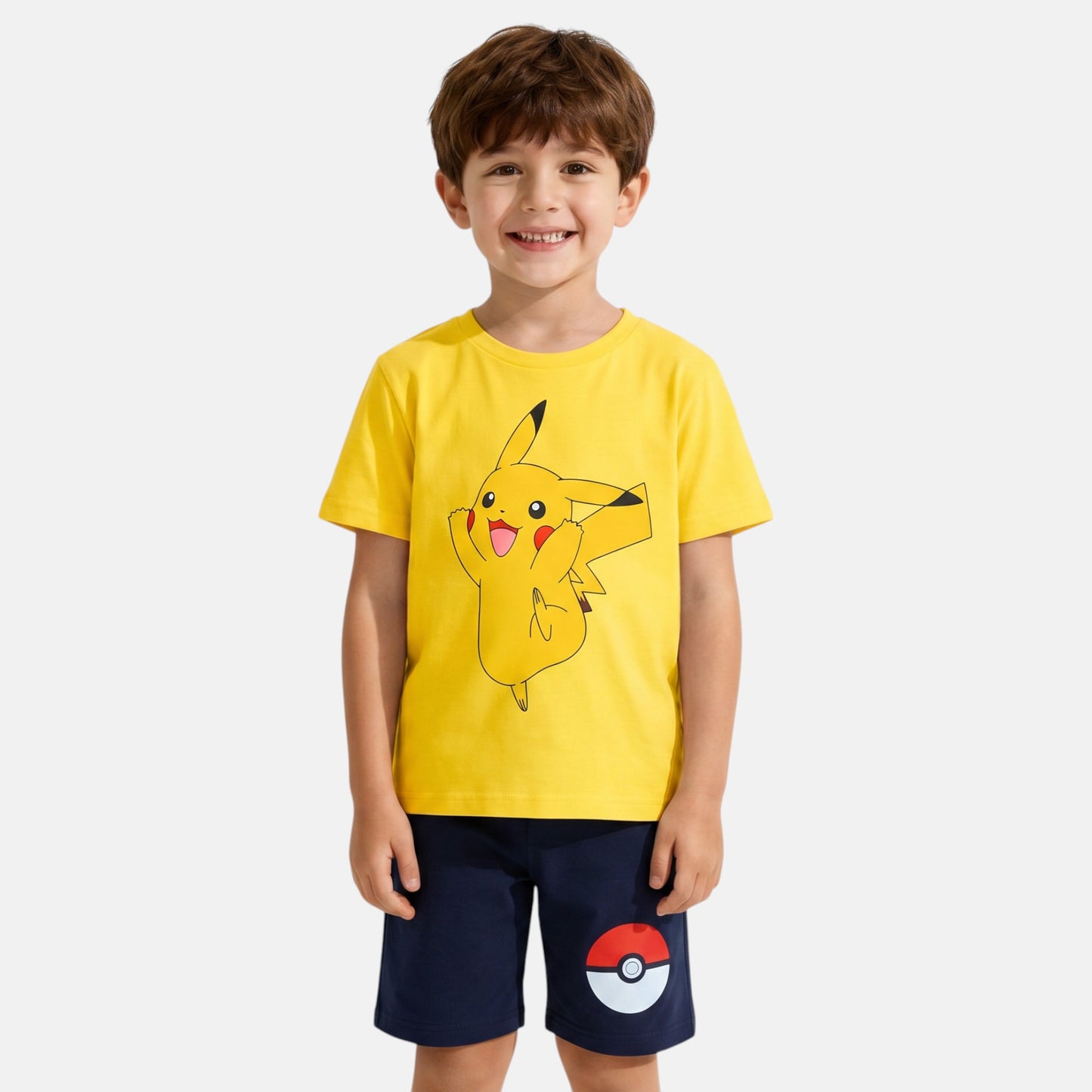 Conjunto T-Shirt e Calções Pokemon Pikachu/Pikachu Mood
