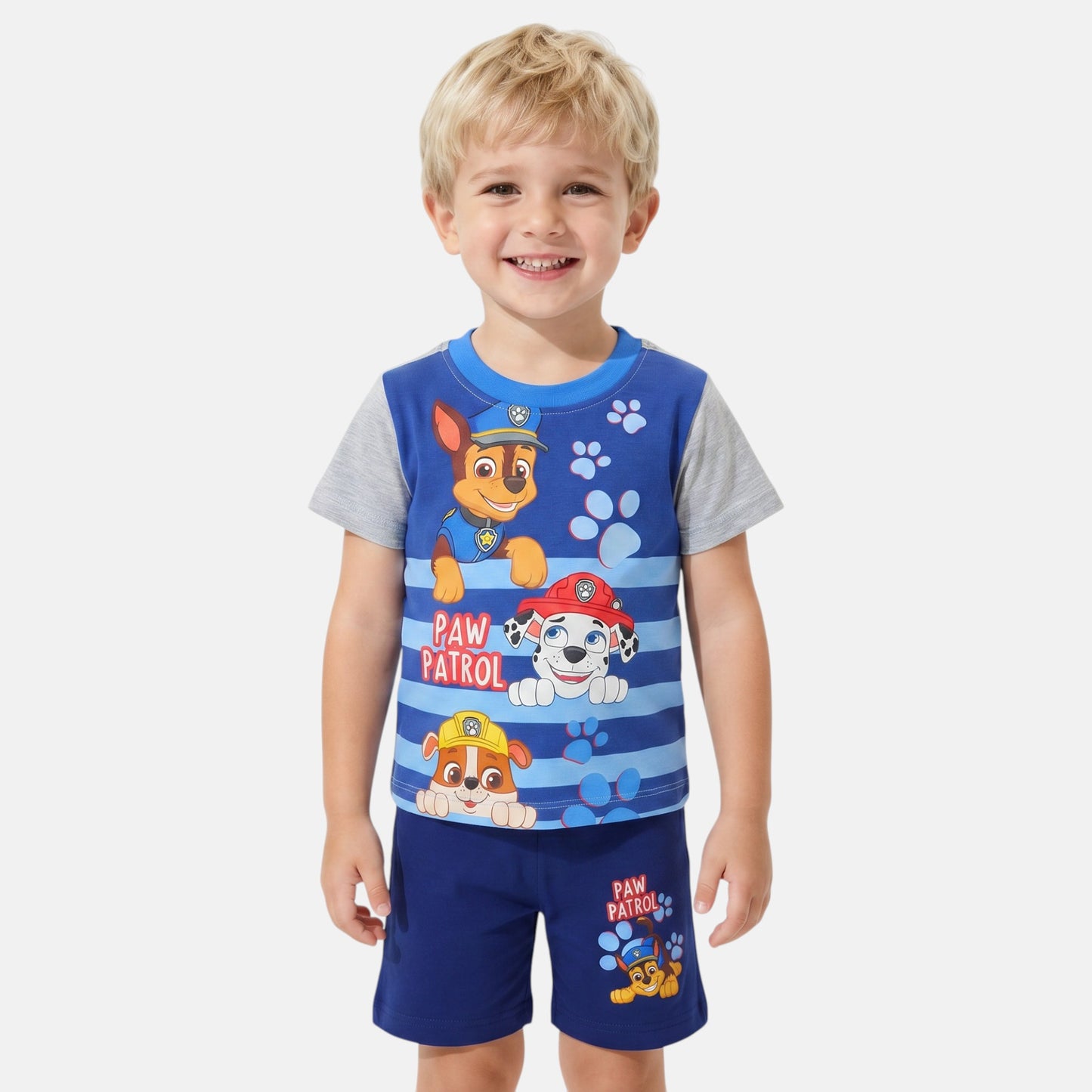Conjunto T-Shirt e Calções Patrulha Pata