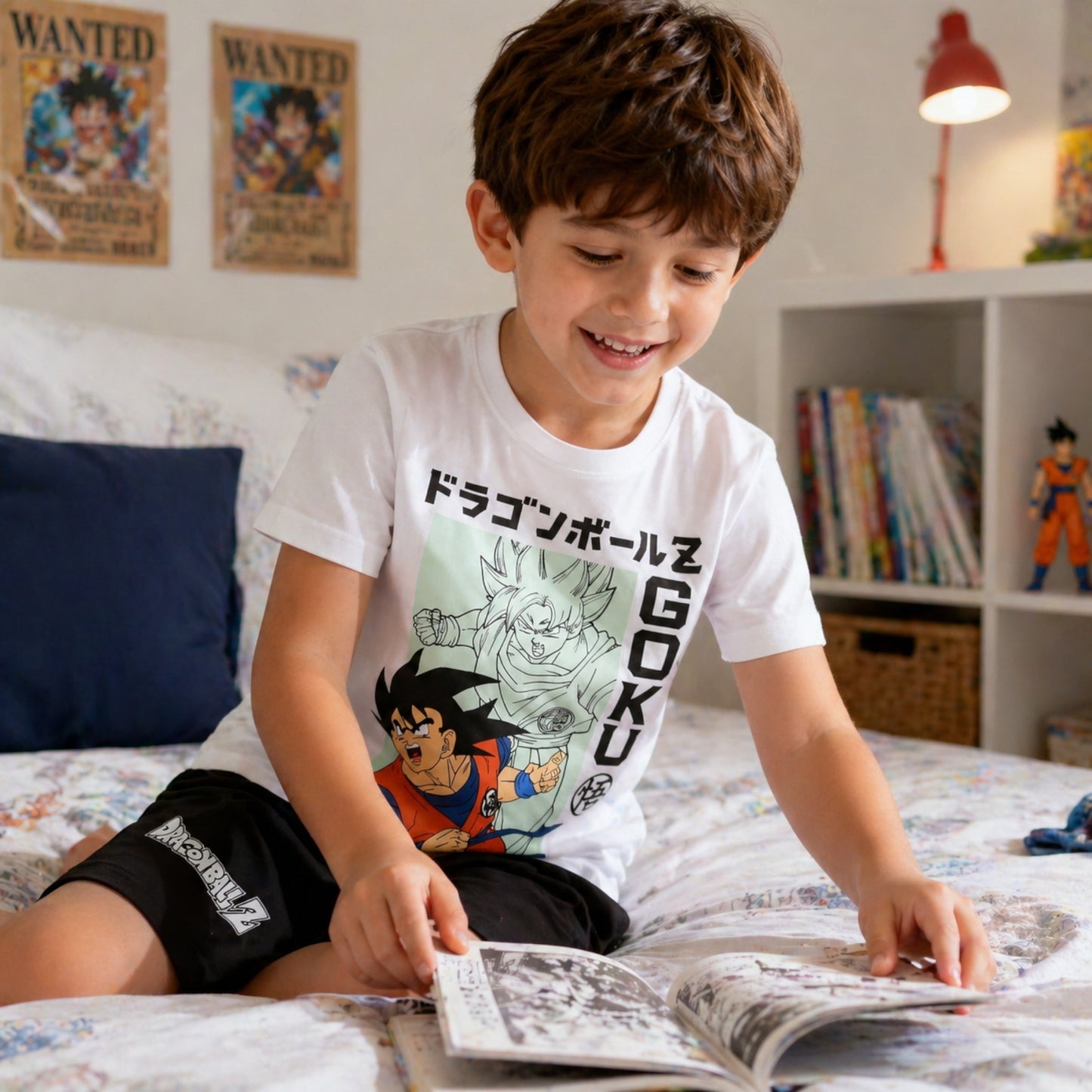 Conjunto T-Shirt e Calções DragonBall Goku (6-12 anos)