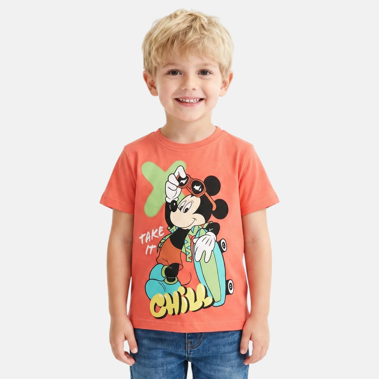T-shirt manga curta Mickey Chill