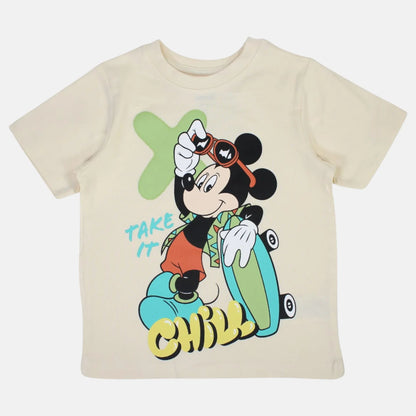 T-shirt manga curta Mickey Chill