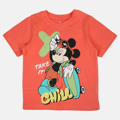 T-shirt manga curta Mickey Chill