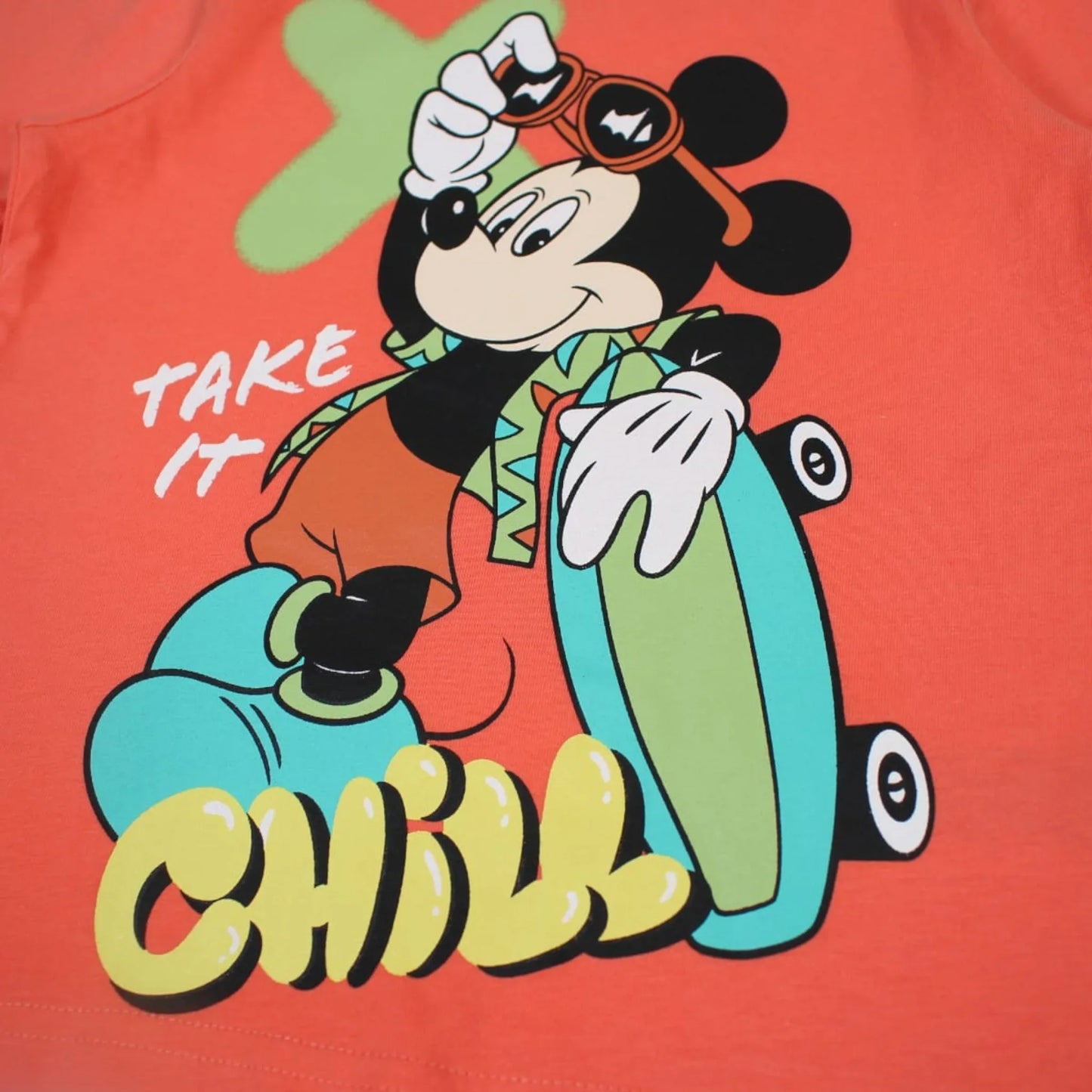 T-shirt manga curta Mickey Chill
