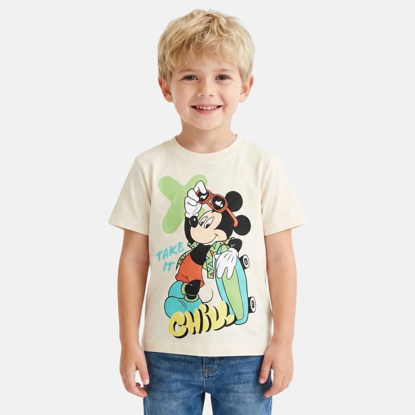 T-shirt manga curta Mickey Chill