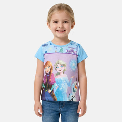 T-shirt manga curta Frozen