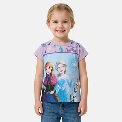 T-shirt manga curta Frozen