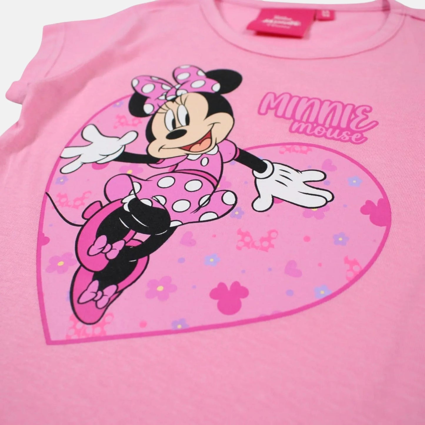 T-shirt manga curta Minnie Heart