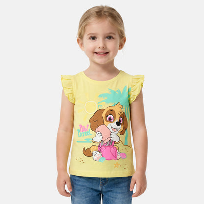 T-shirt manga curta Patrulha Pata Skye Beach