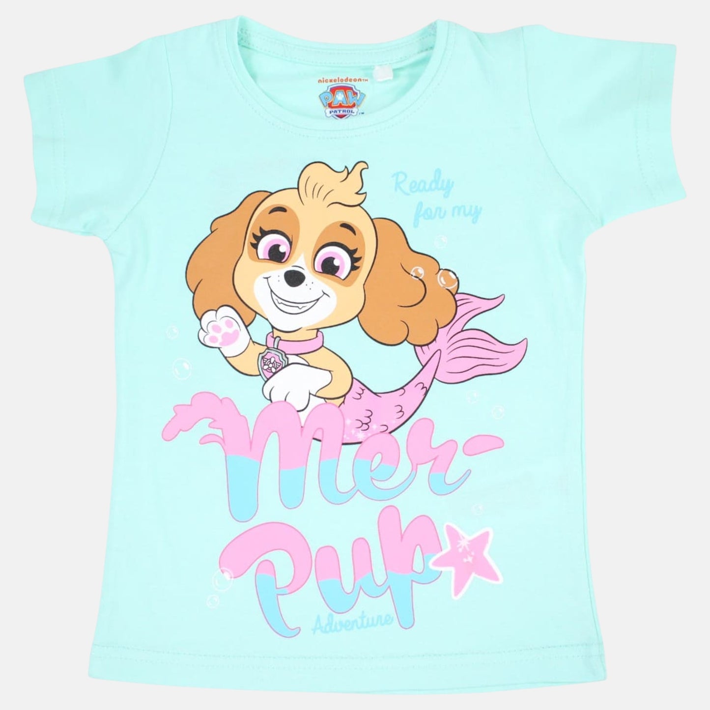 Conjunto T-Shirt e Calções Patrulha Pata - Skye Mer-Pup