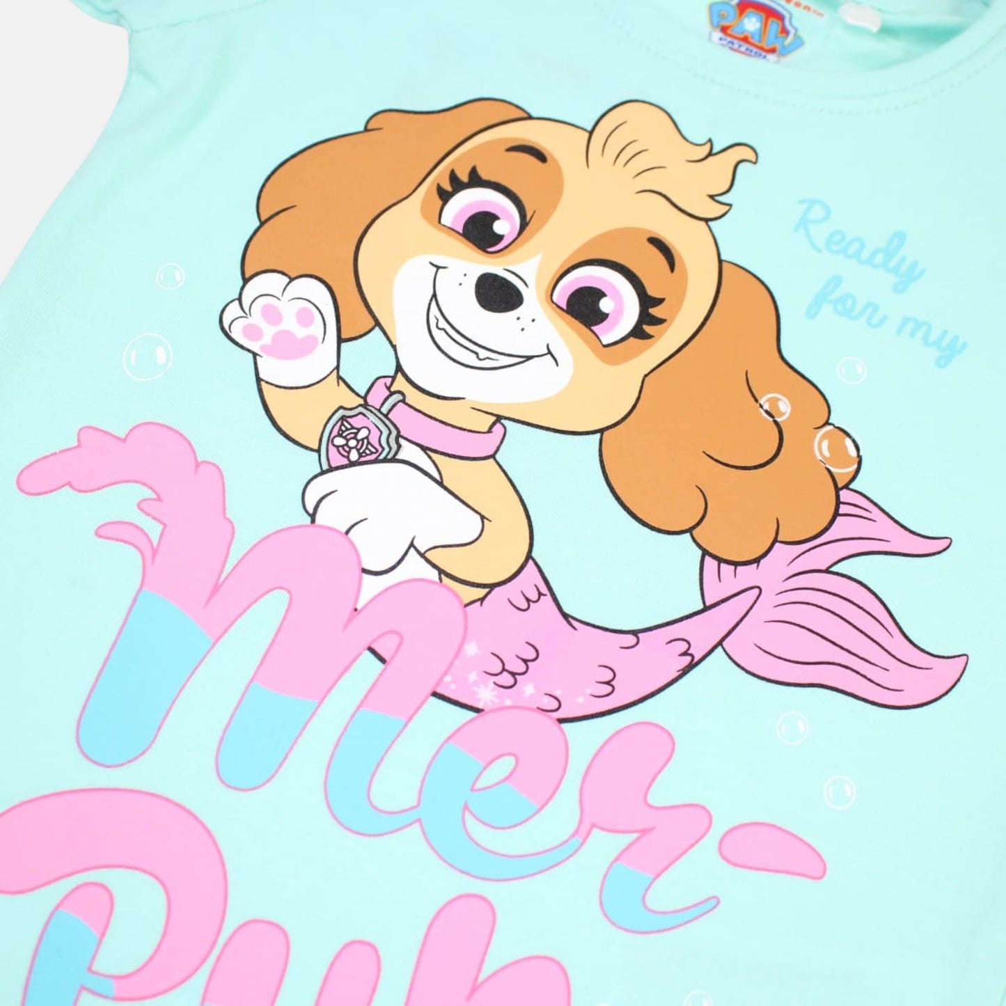 Conjunto T-Shirt e Calções Patrulha Pata - Skye Mer-Pup