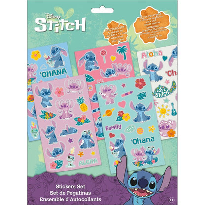 Autocolantes Stitch Ohana 5 folhas