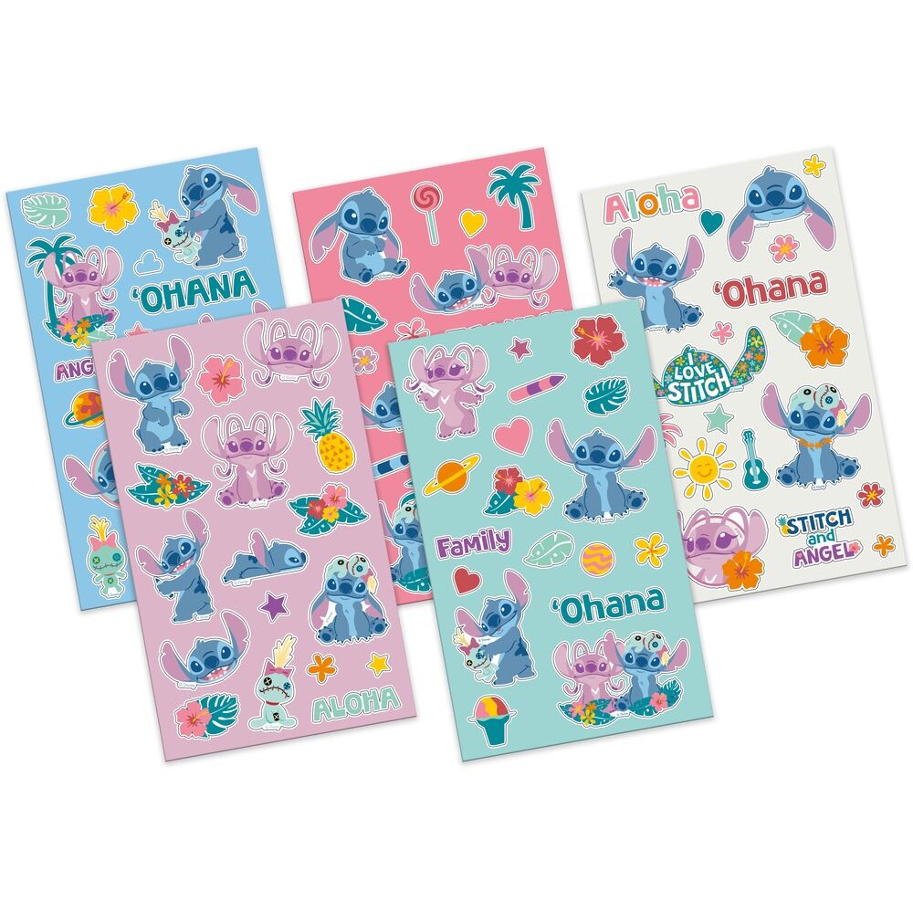 Autocolantes Stitch Ohana 5 folhas