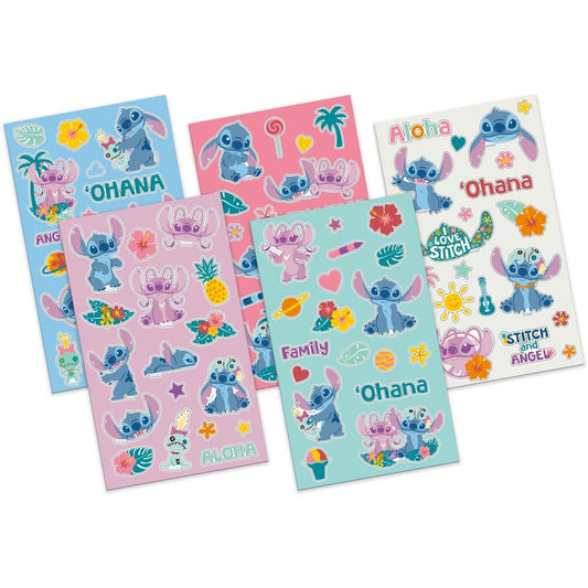Autocolantes Stitch Ohana 5 folhas