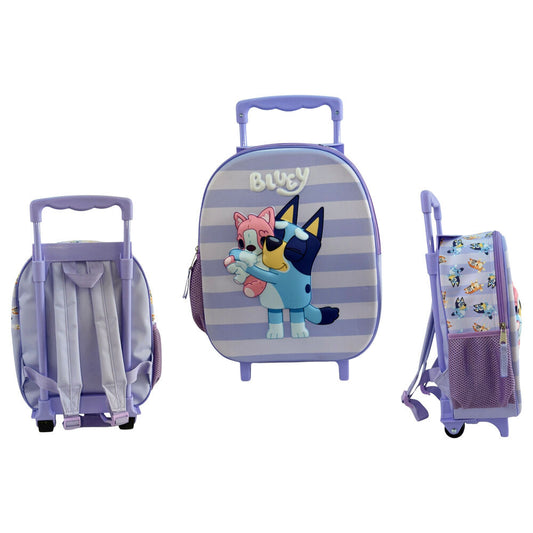 Mochila Trolley creche ou pré-escolar Bluey Puppy 32cm