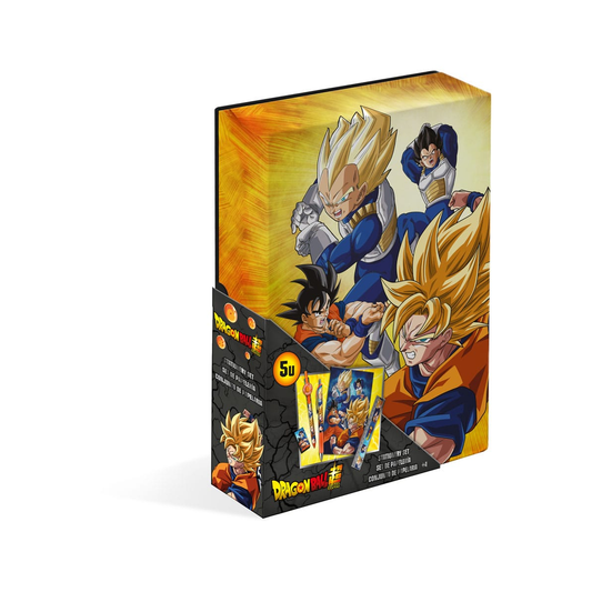 Caixa de Papelaria do Dragon Ball Super (5 peças)