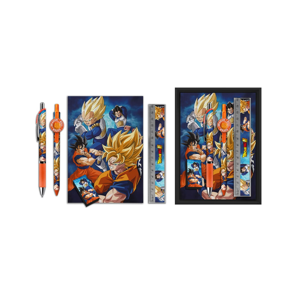 Caixa de Papelaria do Dragon Ball Super (5 peças)