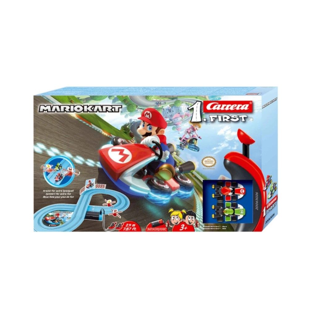 Pista de carros Super Mario Kart Carrera First