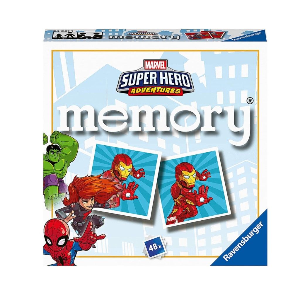Jogo Memória Super Heróis da Marvel (48 cartas)