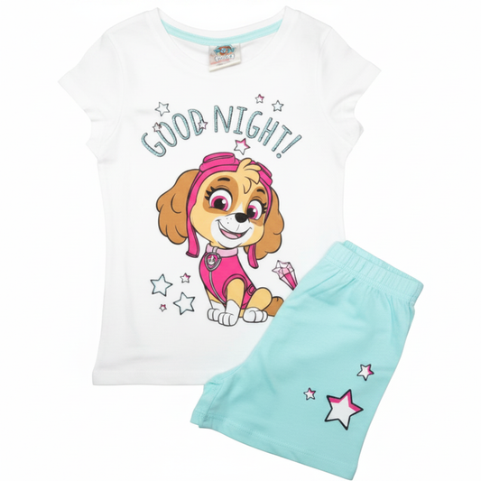 Pijama manga curta Patrulha Pata Skye