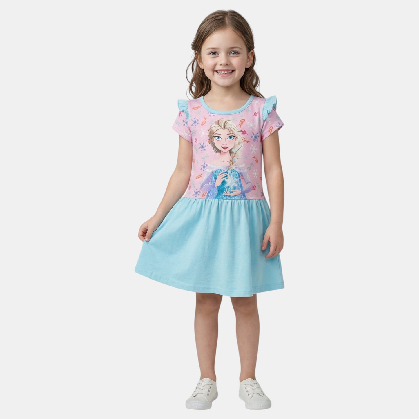 Vestido Frozen (3-8 anos)